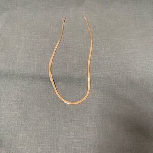 Vintage Elegant Gold Plated Herringbone Unisex Necklace